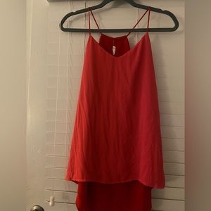 Reversible Salmon and Red Express Top